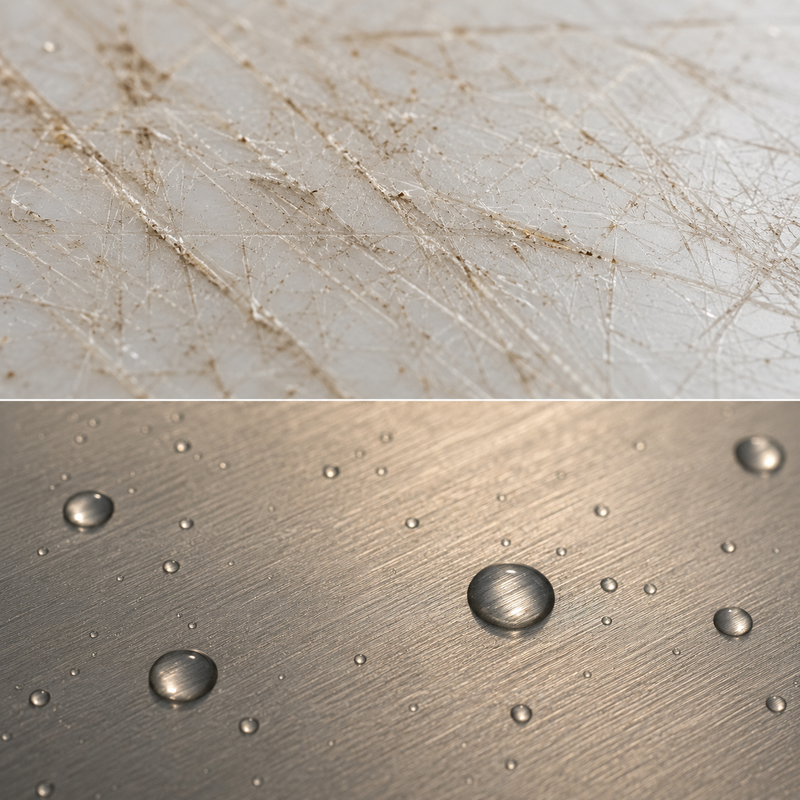 No grooves. Nothing goes in, nothing comes out.