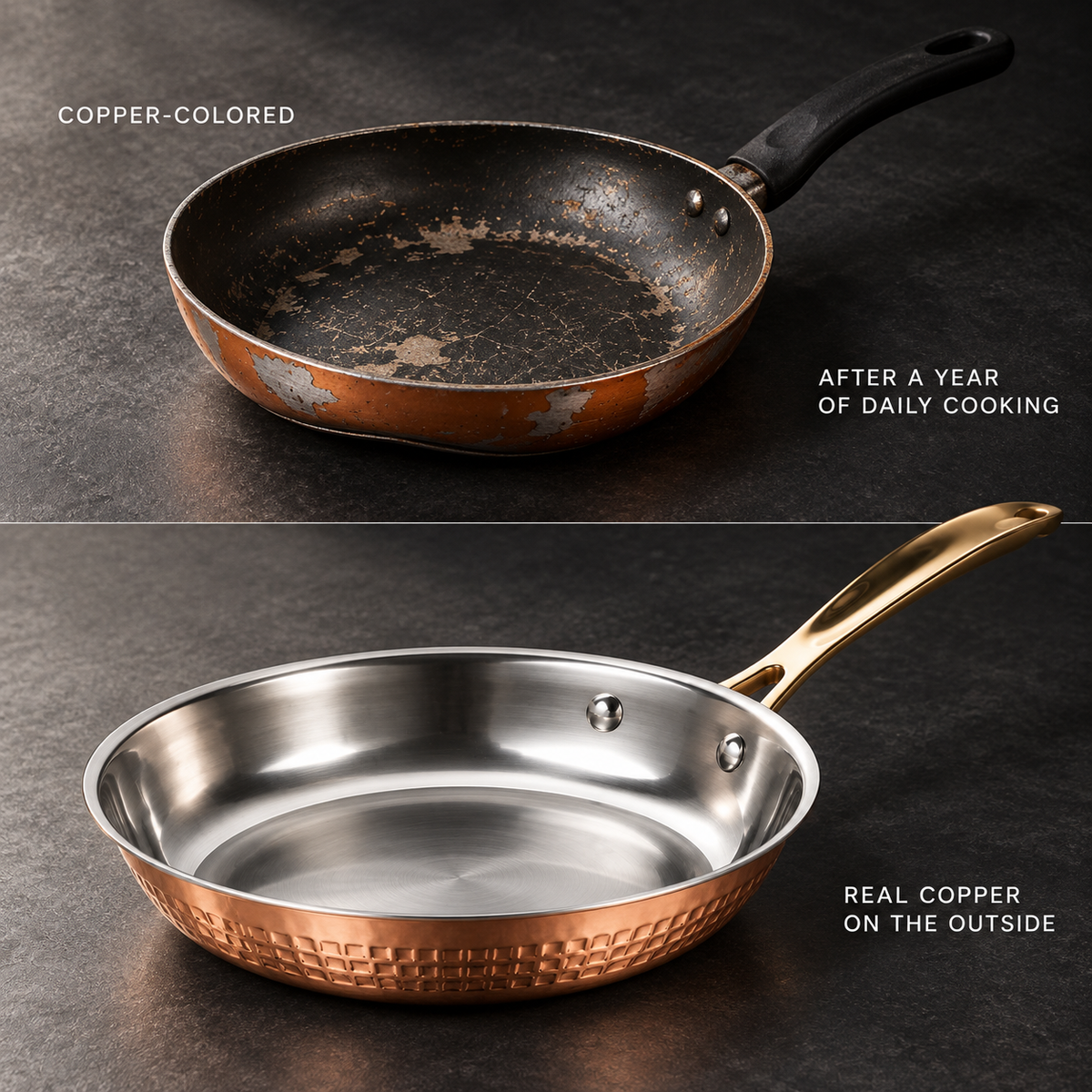 Real Copper Frying Pan