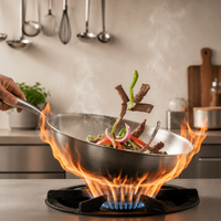 Titanium Uncoated Wok