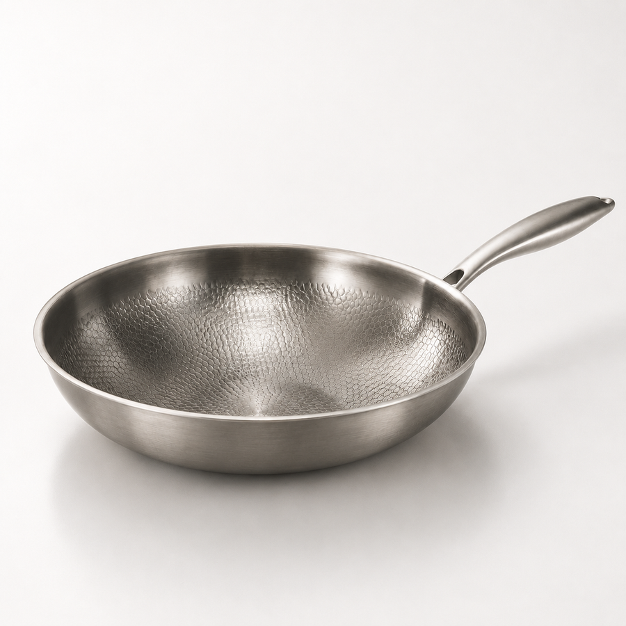 Titanium Uncoated Wok