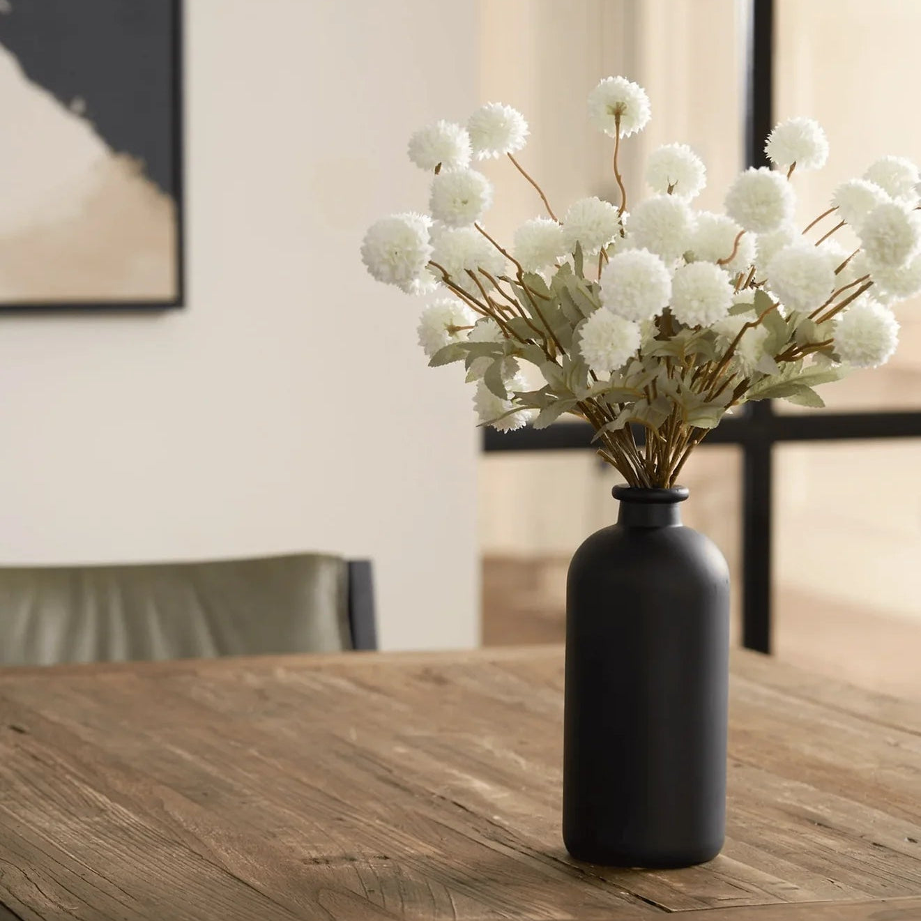 Kiku Flower - Mist White