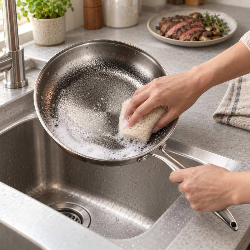 Dishwasher safe, with no nonstick coating to maintain