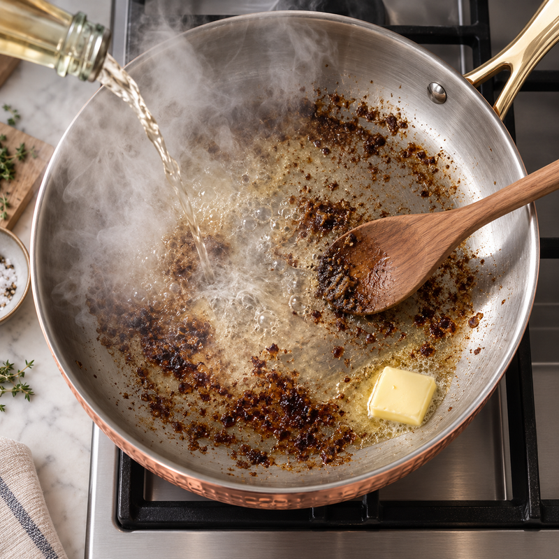 A surface you can deglaze in