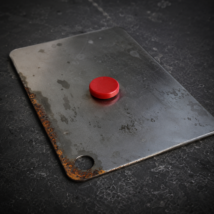 Titanium on the label, steel on the board